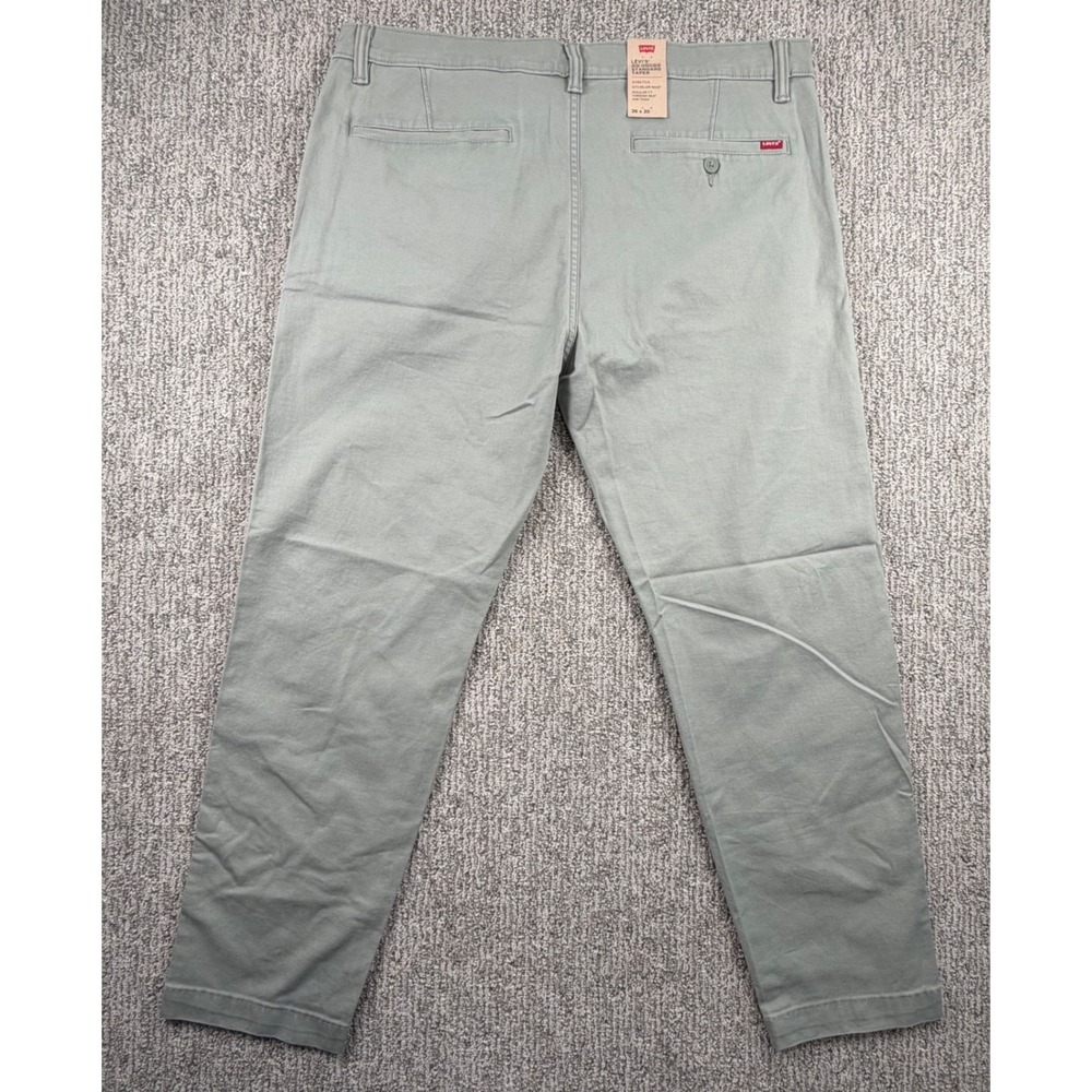 Levis XX Chino Pants Mens 36x30* Olive Green Standard Taper Stretch 85226-0094 - Picture 5 of 10